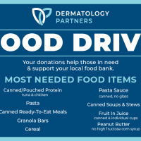 Dermatology Partners Holds November Food Drive 